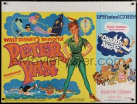 6s0619 PETER PAN /CHARLEY & THE ANGEL British quad 1974 the immortal Walt Disney classic and a supernatural comedy!