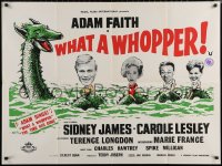 6s0632 WHAT A WHOPPER British quad 1963 pop singer Adam Faith, Sidney James, Loch Ness Monster!