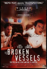 6s0963 BROKEN VESSELS 1sh 1999 Todd Field, Jason London, they're an accident waiting to happen!