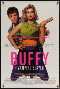 6s0964 BUFFY THE VAMPIRE SLAYER 1sh 1992 great image of Kristy Swanson & Luke Perry!
