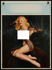 6s0027 CALENDAR SAMPLE calendar 1940s Touch of Venus, sexy art of blonde in skimpy lingerie!