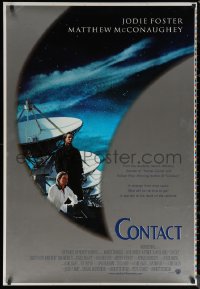 6s0976 CONTACT printer's test int'l 1sh 1997 Robert Zemeckis, Jodie Foster & Matthew McConaughey