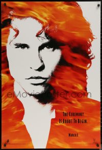 6s1003 DOORS teaser DS 1sh 1990 cool image of Val Kilmer as Jim Morrison, directed by Oliver Stone!