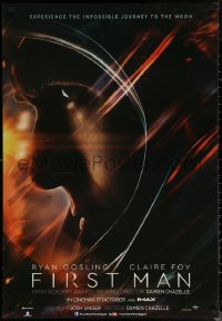 6s0823 FIRST MAN teaser Egyptian poster 2018 close up of Ryan Gosling as astronaut Neil Armstrong!