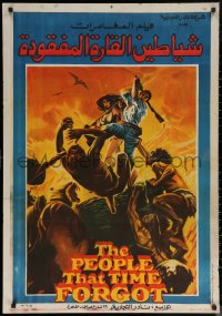 6s0859 PEOPLE THAT TIME FORGOT Egyptian poster 1981 Edgar Rice Burroughs, different Magdy Weliem art