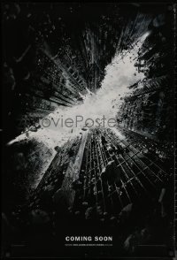 6s0601 DARK KNIGHT RISES teaser DS English 1sh 2012 Batman's symbol in broken buildings!