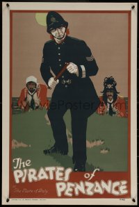 6s0240 PIRATES OF PENZANCE stage play English double crown 1920 Gilbert & Sullivan opera, police!