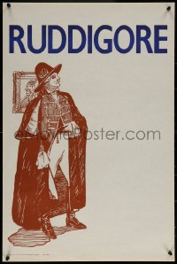 6s0242 RUDDIGORE stage play English double crown 1930s Gilbert & Sullivan opera, Sir Ruthgen!