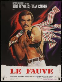 6s0551 SHAMUS French 23x31 1973 barechested private detective Burt Reynolds, a pro that never misses!
