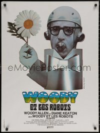 6s0552 SLEEPER French 24x32 1974 Woody Allen, Diane Keaton, different wacky art by Bourduge!