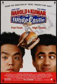6s1054 HAROLD & KUMAR GO TO WHITE CASTLE advance DS 1sh 2004 John Cho & Penn, fast food & high times!
