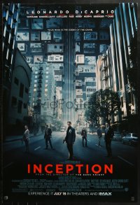6s1073 INCEPTION advance DS 1sh 2010 Christopher Nolan, Leonardo DiCaprio, Gordon-Levitt!