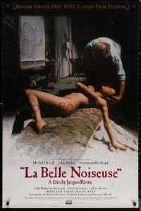 6s1110 LA BELLE NOISEUSE 1sh 1991 sexy naked Emmanuelle Beart helps famous French painter!