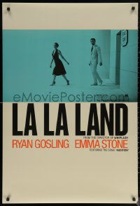 6s1112 LA LA LAND teaser DS 1sh 2016 great image of Ryan Gosling & Emma Stone leaving stage door!