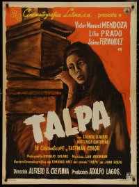 6s0419 TALPA Mexican poster 1956 Alfredo B. Crevenna, Victor Manuel Mendoza, artwork of Lilia Prado!
