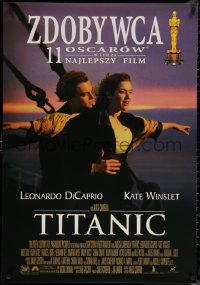 6s0469 TITANIC awards Polish 27x38 1997 Leonardo DiCaprio, Kate Winslet, directed by James Cameron!