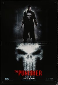 6s1185 PUNISHER teaser DS 1sh 2004 Marvel Comic superhero, great image of Thomas Jane in title role!