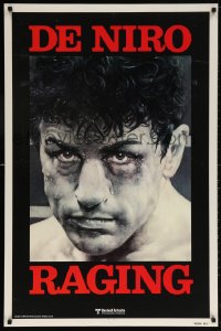 6s1187 RAGING BULL teaser 1sh 1980 Martin Scorsese, classic Kunio Hagio art of Robert De Niro!