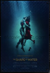 6s1212 SHAPE OF WATER advance DS 1sh 2017 Guillermo del Toro, Doug Jones as the Amphibian Man!