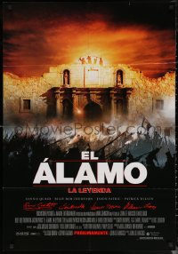 6s0561 ALAMO advance Spanish 2004 Billy Bob Thornton as Davy Crockett, Dennis Quaid, Texas history!