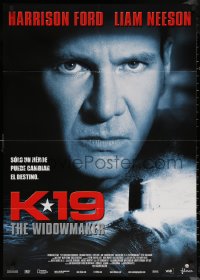 6s0580 K-19: THE WIDOWMAKER Spanish 2002 close-up of Russian submarine captain Harrison Ford!