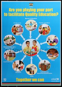 6s0293 ARE YOU PLAYING YOUR PART 17x24 Kenyan special poster 2009 to Facilitate Quality Education?