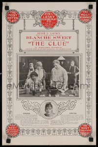 6s0314 CLUE 13x19 special poster 1915 Russian agents steal Japanese maps to sell to Germany, rare!