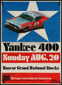 6s0315 CONSUMERS ENERGY 400 22x30 special poster 1972 Yankee 400, great image of NASCAR race car!