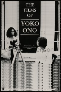 6s0069 FILMS OF YOKO ONO 23x36 film festival poster 1991 great image of her and John Lennon!