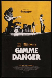 6s0085 GIMME DANGER mini poster 2016 Iggy Pop, Asheton, Asheton, Williamson, b/w image!