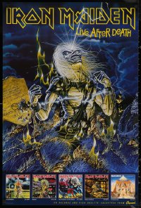 6s0033 IRON MAIDEN 24x36 music poster 1986 Live After Death, Riggs art of Eddie & tombstone!