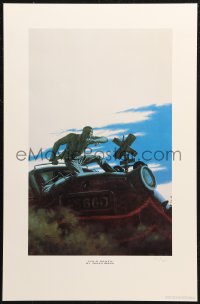 6s0129 JAMES BAMA #897/1100 16x24 art print 1996 Cold Death, art for Doc Savage #21!