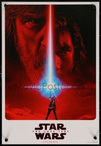 6s0092 LAST JEDI mini poster 2017 Star Wars, incredible sci-fi image of Hamill, Driver & Ridley!