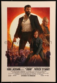 6s0093 LOGAN IMAX mini poster 2017 Jackman in the title role as Wolverine, claws out, top cast!