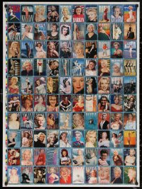 6s0001 MARILYN MONROE 2-sided printer's test uncut trading card sheet 1980s the sexy starlet!
