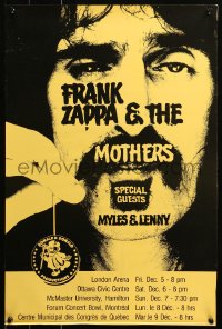 6s0035 MOTHERS OF INVENTION 17x25 Canadian music poster 1970s image of Frank Zapaa with yo-yo!