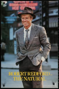 6s0361 NATURAL 21x32 special poster 1984 cool different image of Robert Redford in suit, baseball!