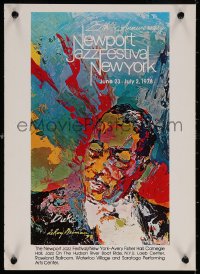 6s0364 LEROY NEIMAN 12x16 special poster 1980s art of Duke Ellington, Newport Jazz Festival!