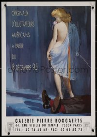 6s0065 ORIGINAUX D'ILLUSTRATEURS AMERICAINS 17x25 French museum/art exhibition 1995 sexy woman!