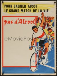6s0373 POUR GAGNER AUSSI LE GRAND MATCH DE LA VIE PAS D'ALCOOL 24x32 French special poster 1960s
