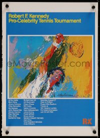 6s0377 LEROY NEIMAN 12x16 special poster 1980s Robert F. Kennedy Pro-Celebrity Tennis Tournament