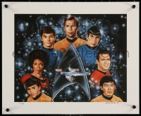 6s0121 STAR TREK signed #116/250 14x17 art print 1993 by artist John A. Collado, sci-fi art!