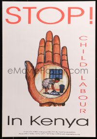 6s0386 STOP CHILD LABOUR IN KENYA 16x24 Kenyan special poster 2000s cool art, ANPPACAN!