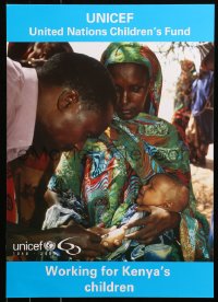6s0390 UNICEF 17x24 Kenyan special poster 2006 United Nations Children's Fund!