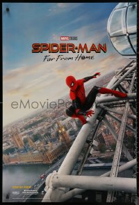 6s1229 SPIDER-MAN: FAR FROM HOME int'l teaser DS 1sh 2019 Marvel Comics, Tom Holland over London!