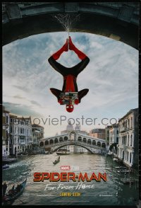 6s1227 SPIDER-MAN: FAR FROM HOME int'l teaser DS 1sh 2019 Marvel Comics, hanging out in Venice!