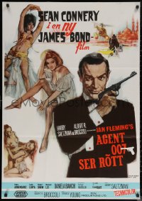 6s0422 FROM RUSSIA WITH LOVE Swedish R1978 Sean Connery as James Bond 007, different Fratini art!