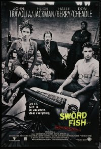 6s1244 SWORDFISH int'l DS 1sh 2001 John Travolta, Hugh Jackman, Don Cheadle, super-sexy Halle Berry!