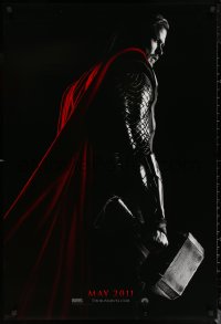 6s1250 THOR teaser DS 1sh 2011 cool image of Chris Hemsworth w/classic hammer, May!