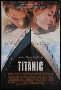 6s1255 TITANIC DS 1sh 1997 Leonardo DiCaprio, Kate Winslet, directed by James Cameron!